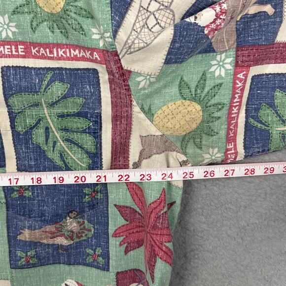 Vintage Reyn Spooner Mele Kalikimaka Pullover Camp Shirt Limited Issue XXL - Picture 3 of 10